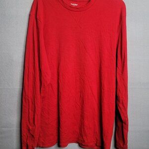 Burt’s Bees Baby Unisex Red XL Shirt Long Sleeve Cotton Spandex Men Women
